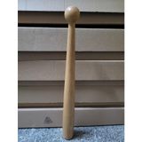 Profesyonel Beyzbol Sopası, Açık Kahverengi Ahşap, 52 cm, Ergonomik El Kavramalı, Dekoratif Top Başlı, 350 gr, Dayanıklı Yapı