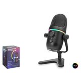 Profesyonel Çift Modlu Gaming Rgb Mikrofon 192 Khz / 24 Bit Type-C - Siyah Me5