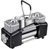 Profesyonel Çift Pistonlu 12V 150 Psi Dakikada 85Lt Araç Araba Lastik Bot Şişirme Kompresörü Hediyel