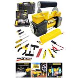 Profesyonel Çift Pistonlu 12V 150 Psi Hızlı Dolum Araba Lastik Bot Şişirme Kompresörü Lastik Set