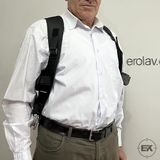 Profesyonel Çiftli Taktik Koltuk Altı Tabanca Kılıfı | Çift Şarjörlüklü, Kelepçe Bölmeli