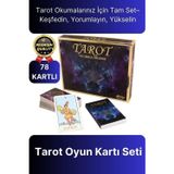 Profesyonel Deluxe 78 Kartlı Açıklanmış Terimli Gelecekle İlgili Spiritüel Tarot Oyun Kartı Seti