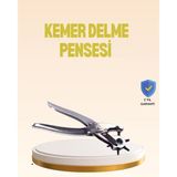 Profesyonel Deri Delme Pensesi Döner Başlıklı Kemer 6 Fonksiyonlu