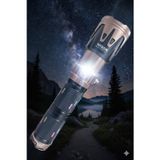 Profesyonel El Feneri Ateş Yakıcı Özellikli 50W 5000 Lümen 19200 mAh Zoomlu Type-C Şarjlı Kamp Fener