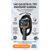 Profesyonel Endoskop Kamera Monitörlü El Tipi / 5 Metre
