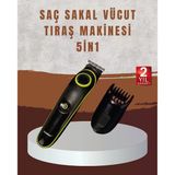 Profesyonel Erkek Saç Sakal Şekillendirme Ve Vücut Bakım Seti Şarjlı Tıraş Makinesi Mir84511222