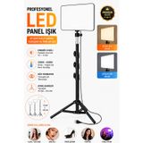 Profesyonel Fotoğraf Ve Video Için Çekim Işığı Ring Lıght Stüdyo 10 Inç +2,1 Metre Gölgesiz Lüx