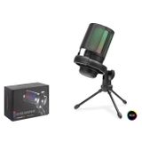 Profesyonel Gaming Rgb Mikrofon 192 Khz / 24 Bit Type-C - Siyah Me6s