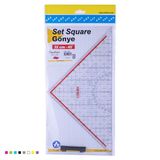 Profesyonel Geometrik Gönye 32 Cm X 45 Derece Şeffaf