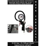Profesyonel Hızlı Lastik Şişirme Tabancası Hassas Manometreli Bar Psı Ölçümlü Saatli Hava Tabancası