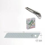 Profesyonel Jumbo Maket Bıçağı Ve Yedek Uç 1 Adet Maket Bıçağı 10'Lu Yedek Bıçak
