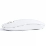 Profesyonel Kablosuz Mouse Bluetooth Dongle Destekli Şarjlı Batarya Sessiz Ve Ergonomik Tasarım Beyaz