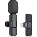 Profesyonel Kablosuz Yaka Mikrofonu iPhone Ipad, Plug-Play 2.4g Ultra Düşük Gecikme-Dahili Gürültü Azaltma Çip Yaka Mikrofon Röportaj, Podcast, Vlog, Youtube
