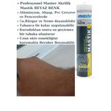 Profesyonel Kalite Beyaz Renk Mastik Akrilik 450Gr-310Ml