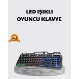 Profesyonel Klavye Mouse Seti – Rgb Işıklı, Türkçe Q, Dpı Ayarlı, Dayanıklı Gövde