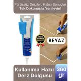 Profesyonel Kolay Kullanıma Hazır Zemin Duvar Onarma Gaga Uçlu Tüp Fayans Arası Derz Dolgu Beyaz