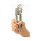 Profesyonel Konserve Açacağı Paslanmaz Çelik Döner Mekanizmalı Ergonomik Tasarımlı Kolay Konserve Açıcı, Güvenli Kesim Yapan Entegre Gazoz Açacaklı Mutfak Aparatı - 1BW-Beyaz