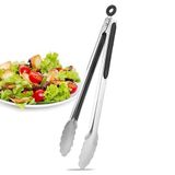 Profesyonel Mangal Maşası, Paslanmaz Çelik, Klasik Köfte ve Izgara için,Barbekü Maşa Paslanmaz Çelik Servis Maşası Cafe Restoran Restaraunt (30 CM PRO Maşa)