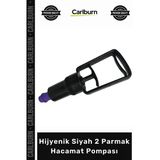 Profesyonel Medikal Ergonomik Vakum Güçlü Manuel Hijyenik Siyah 2 Parmak Hacamat Pompası