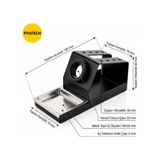 Profesyonel Metal Havya Sehpası ve Lehim Standı - Sünger Yuvalı (16x7x7,5 cm) - Siyah