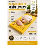 Profesyonel Mutfak Için Çok Renk Seçenekleri ile Polietilen Et Kesim Tahtası Kesme Levhası 60X40X4 cm Kasap , Tavukçu , Balık , Restaurant , Otel , Manav , Mutfak