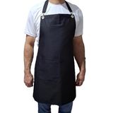 Profesyonel Mutfak Önlüğü,Cepli Ayarlanabilir Askılı belden bağlamalı/Unisex/Kadın/Erkek/Aşçı/Barista/Garson/Restoran/Cafe ve Ev Kullanımı için ideal -Su itici Dayanıklı Kumaş,Mavi,70x80 cm (Turuncu)