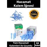 Profesyonel Özel Tüm Kalemlerle Uyumlu Şeker Parmak Delme Hacamat 50 Adet Kalem İğnesi - 1 Kutu