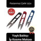 Profesyonel Paslanmaz Çelik Uçlu Yaylı Çok Amaçlı Kamp Doğa Balık Pratik Balıkçı İp Kesme Makası