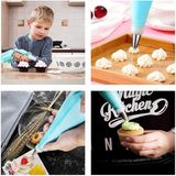 Profesyonel Pasta Süsleme Seti,18 Parça, Renkli Dekorasyon Marzipan Set Kalemi, Krema Sıkma Torbası, Spatula, Hamur Şekillendirici,pasta Süsleme Araçları Trapez Spatula Pasta Aksesuarı Pasta Kiti - standart