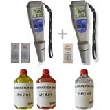 Profesyonel Ph ve Ec Metre Seti 500 ml Kalibre Sıvı Ölçüm Cihazı - Seçenek 1