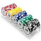 Profesyonel Poker Fişi Seti 100 Adet Casino Chip Alk5368
