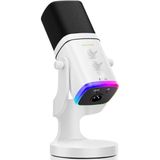 Profesyonel RGB Oyuncu Mikrofonu, Gürültü Engelleyici Üst Düzey Ses Performanslı 3-15 cm Kayıt Mesafeli Bilgisayar Telefon Tablet Konsol Uyumlu Vlogger Yayıncı Podcast Gamer Müzik Kayıt Mikrofonu