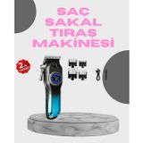 Profesyonel Saç Kesme Makinesi – 2000 Mah Şarjlı, Lcd Ekranlı
