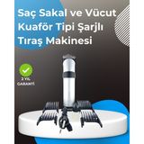Profesyonel Saç ve Sakal Tıraş Makinesi – Tam Aksesuar Setli