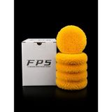 Profesyonel Seri 5'li - %100 Doğal Kuzu Postu Polisaj Keçesi Pasta Cila Ekipmanı (High Gloss&heavy Cut) - 80MM - SARI