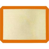 Profesyonel Silikon Pişirme Matı, Yapışmaz, Yıkanabilir, 30 cm x 40 cm (Turuncu) - Çok Renkli
