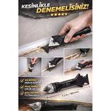 Profesyonel Silikon Temizleme & Derz Kazıma Aparatı Çok Fonksiyonlu Temizlik Seti Siyah