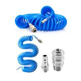 Profesyonel Spiral Hava Hortumu 8 MM 15 Metre Jaklı