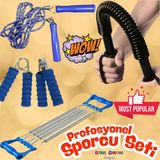 Profesyonel Sporcu Kiti - Profesyonel Sporcu Seti - Atlama İpi, Göğüs Geliştirici Demir, Göğüs Yayı, El Yayı - Vücut Gel
