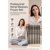 Profesyonel Tek Kullanımlık 50 Adet Rimel Maskara Fırçası Seti - Esnek Başlıklı Kaş ve Kirpik Tarama Fırçası, Mikroblading ve Kirpik Lifting Uygulama Aplikatörü (10 cm) 723349