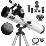 Profesyonel Teleskop 76MM Diyafram 700MM Odak 35X-875X Zoom Ay & Güneş Filtresi+Telefon Tutucu+Tripod