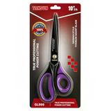 Profesyonel Terzi Makası, Alman Stil, Titanyum Kaplama, Keskin, Kumaş Kesim Makası, Bakır Perçinli, Ergonomik Plastik Sap, Yüksek Kalite, Dikiş Ve Tekstil Makası (10" 1/4)