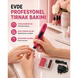 Profesyonel Tırnak Matkap Makinesi – USB Şarjlı, Ayarlanabilir Hız, Düşük Titreşimli ve Sessiz Çalış