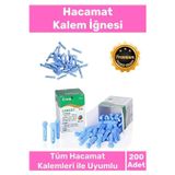 Profesyonel Tüm Kalemlerle Uyumlu Şeker Parmak Delme Hacamat 200 Adet Kalem İğnesi - 4 Kutu