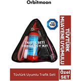 Profesyonel Tüvtürk Uyumlu Bez Çantalı Üçgen Yangın Tüp Oto Araba Tse Belgeli Ilk Yardım Trafik Seti
