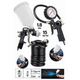 Profesyonel Üstten Depolu Profesyonel 600 Cc Boya Sprey Tabancası 1.8Mm Lastik Şişirme Takım