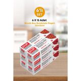 proff 6 Adet 15’li Buzdolabı Poşeti Büyük Boy – Dayanıklı Gıda Saklama Torbası –30X45CM
