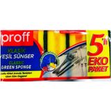 Proff Bulaşık Süngeri 5 Li Klasik - Sarı