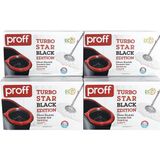 Proff Turbo Star Black Edition Döner Başlıklı Temizlik Seti Spin Mop Temizlik Kovası Mop Seti 360° Dönen Mop