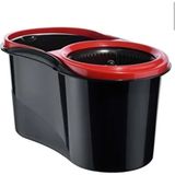 proff Turbo Star Black Microfiber Döner Başlıklı Temizlik Seti Büyük Boy Mop 13 Lt - Kırmızı